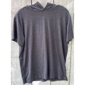 Rumi + Ryder Boys XL 16/18 Hooded Short Sleeve Gray Shirt Quick Dry
